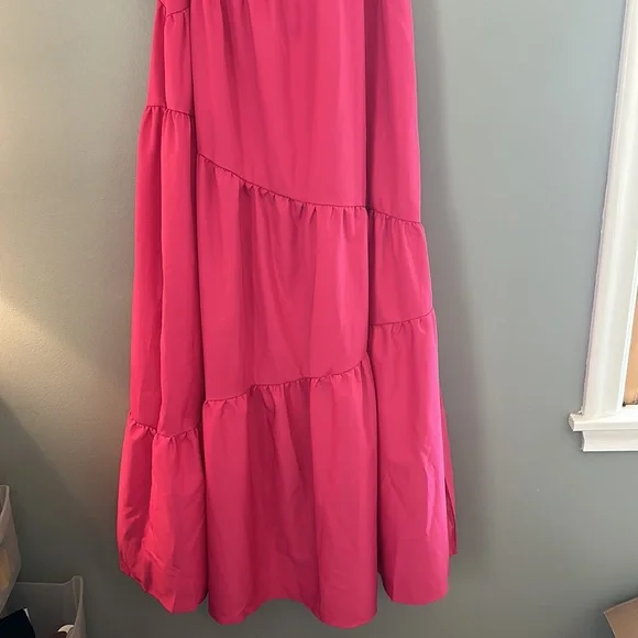 NWOT Pink Spaghetti Strap Dress Size XL - Picture 2 of 7